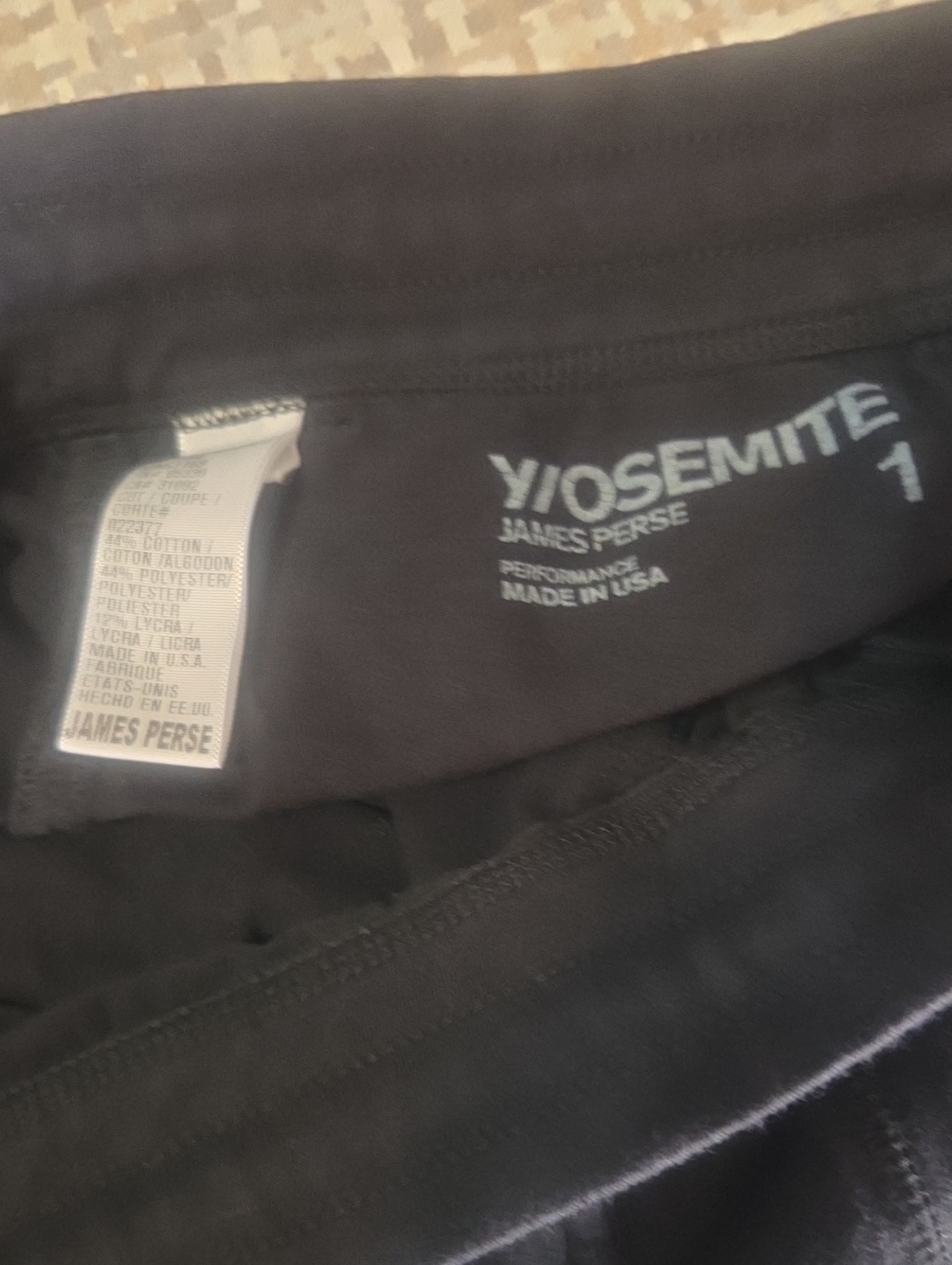 James Perse Black Yosemite Performance Leggings